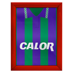 Hibernian 1994 Away Shirt - A4 Personalised Metal Sign Plaque