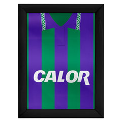 Hibernian 1994 Away Shirt - A4 Personalised Metal Sign Plaque