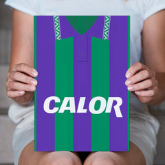 Hibernian 1994 Away Shirt - A4 Personalised Metal Sign Plaque