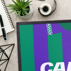 Hibernian 1994 Away Shirt - Personalised Retro Door Mat - 60cm x 40cm