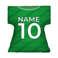Hibernian 1998 Home Shirt - Personalised Retro Shirt Cushion