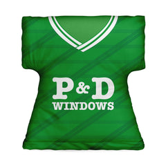 Hibernian 1998 Home Shirt - Personalised Retro Shirt Cushion