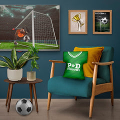 Hibernian Retro 1998 Home Shirt - Personalised Retro Shirt Cushion