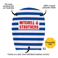 Kilmarnock 1985 Home - Retro Football Shirt - Pack of 2 - Car Seat Headrest Covers