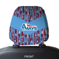 Kilmarnock 1993 Away - Retro Football Shirt - Pack of 2 - Car Seat Headrest Covers