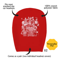 Manchester Red Montage - Pack of 2 Car Seat Headrest Covers