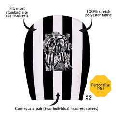 Newcastle Montage - Pack of 2 Car Seat Headrest Covers