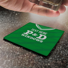 Hibernian 1988 Home Shirt - Personalised Drink Coaster - Square Or Circle