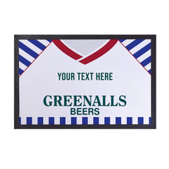 Huddersfield - 1987 Home Shirt - Personalised Retro Door Mat - 60cm x 40cm