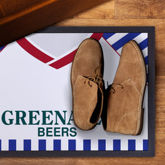 Huddersfield - 1987 Home Shirt - Personalised Retro Door Mat - 60cm x 40cm