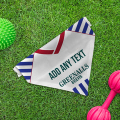 Huddersfield 1987 Home Shirt - Personalised Pet Bandana - 4 Sizes