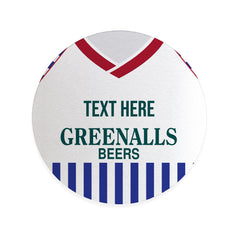 Huddersfield 1987 Home Shirt - Personalised Drink Coaster - Square Or Circle