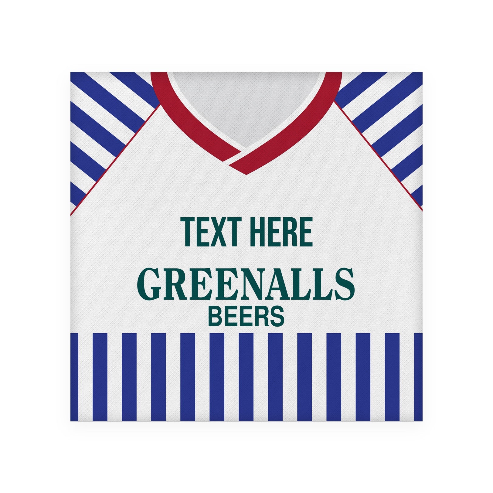 Huddersfield 1987 Home Shirt - Personalised Drink Coaster - Square Or Circle