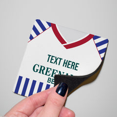 Huddersfield 1987 Home Shirt - Personalised Drink Coaster - Square Or Circle