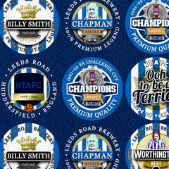 Huddersfield - Football Legends - Microfibre Beach Towel - 150cm x 75cm