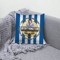 Huddersfield Worthington - Football Legends - Cushion 10inch