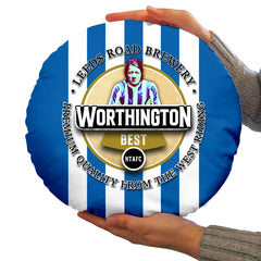 Huddersfield Worthington - Football Legends - Circle Cushion 14inch