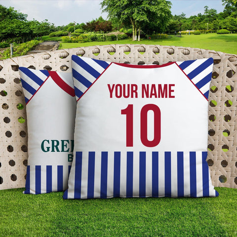 Huddersfield - 1987 Home Shirt - 45cm or 61cm Retro Showerproof Outdoor Cushion