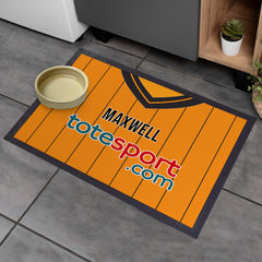 Hull - 2009 Home Shirt - Personalised Retro Door Mat - 60cm x 40cm