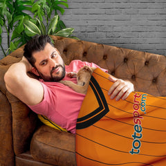 Hull Retro - 2009 - Home Shirt - Personalised Retro Fleece Blanket