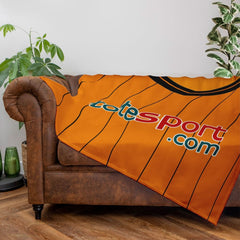 Hull Retro - 2009 - Home Shirt - Personalised Retro Fleece Blanket