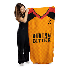 Hull Retro - 1998 - Home Shirt - Personalised Lightweight, Microfibre Retro Beach Towel - 150cm x 75cm