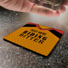 Hull 1998 Home Shirt - Personalised Drink Coaster - Square Or Circle