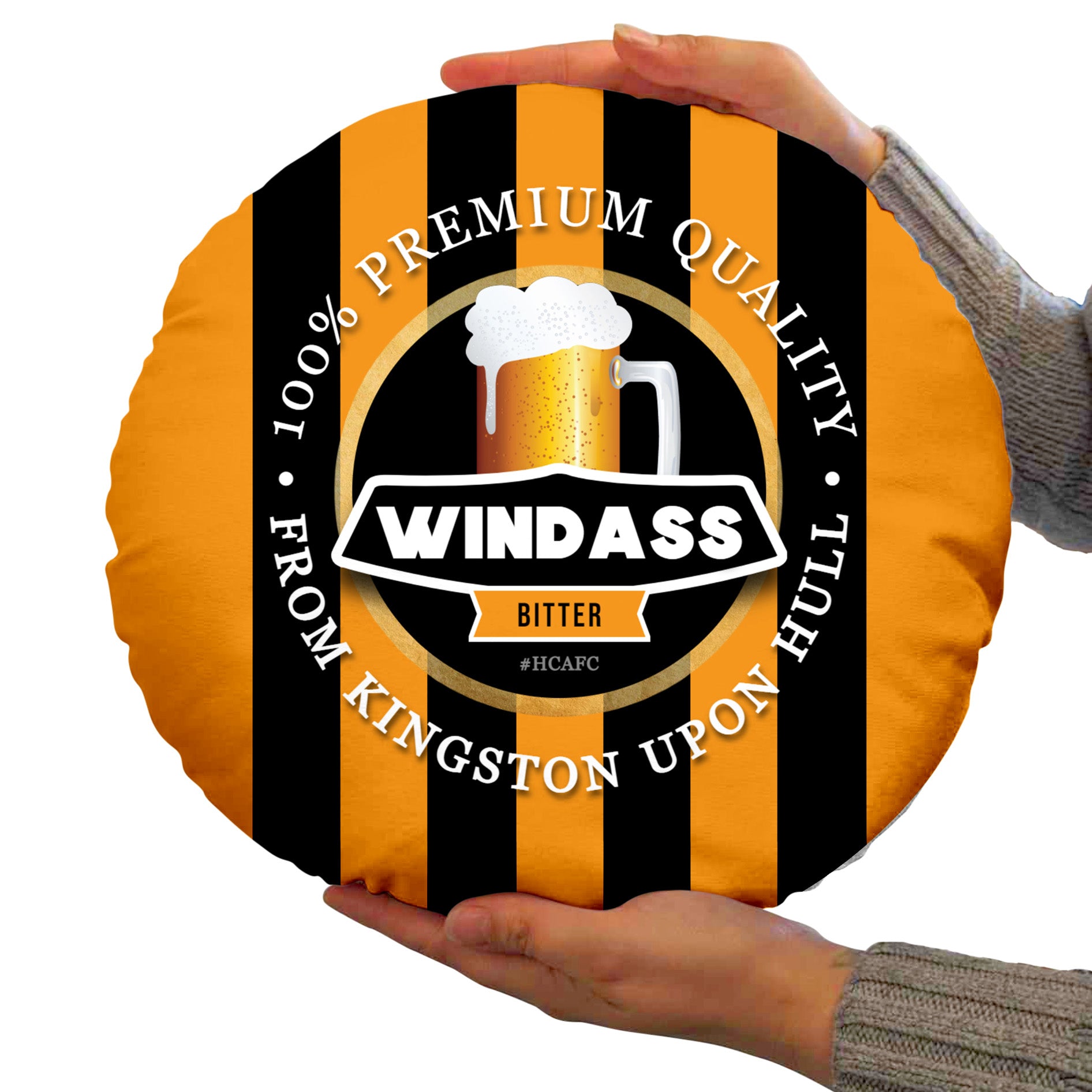 Hull Windass - Football Legends - Circle Cushion 14inch