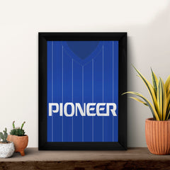 Ipswich Retro 1981 Home Retro Shirt - A4 Personalised Metal Sign Plaque - Frame Options Available