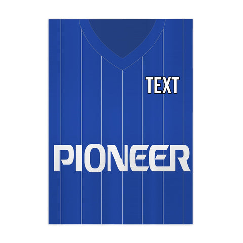 Ipswich Retro 1981 Home Retro Shirt - A4 Personalised Metal Sign Plaque - Frame Options Available