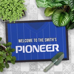 Ipswich 1981 Home Shirt - Personalised Retro Door Mat - 60cm x 40cm