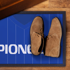 Ipswich 1981 Home Shirt - Personalised Retro Door Mat - 60cm x 40cm