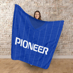 Ipswich Retro 1981 Home Shirt - Personalised Retro Fleece Blanket 150cm X 150cm