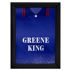 Ipswich Retro 1996 Home Retro Shirt - A4 Personalised Metal Sign Plaque - Frame Options Available