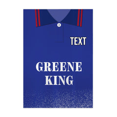 Ipswich Retro 1996 Home Retro Shirt - A4 Personalised Metal Sign Plaque - Frame Options Available