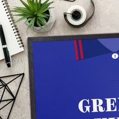 Ipswich 1996 Home Shirt - Personalised Retro Door Mat - 60cm x 40cm