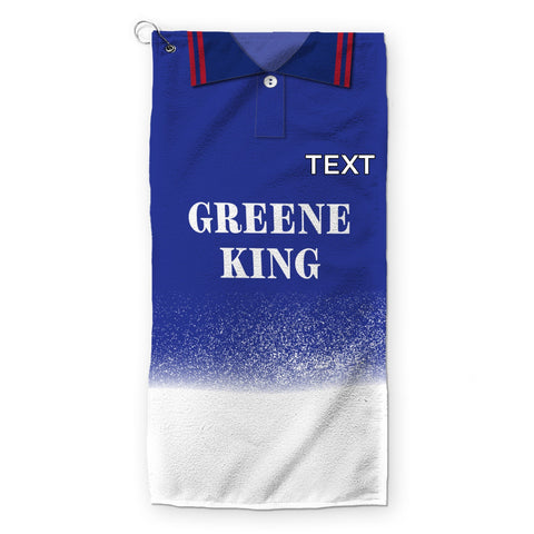 Ipswich Town 1996 Home Shirt - Retro Lightweight, Microfibre Golf Towel