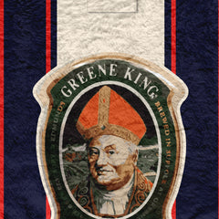 Ipswich Retro 1997 Away Shirt - Personalised Retro Fleece Blanket 150cm X 150cm