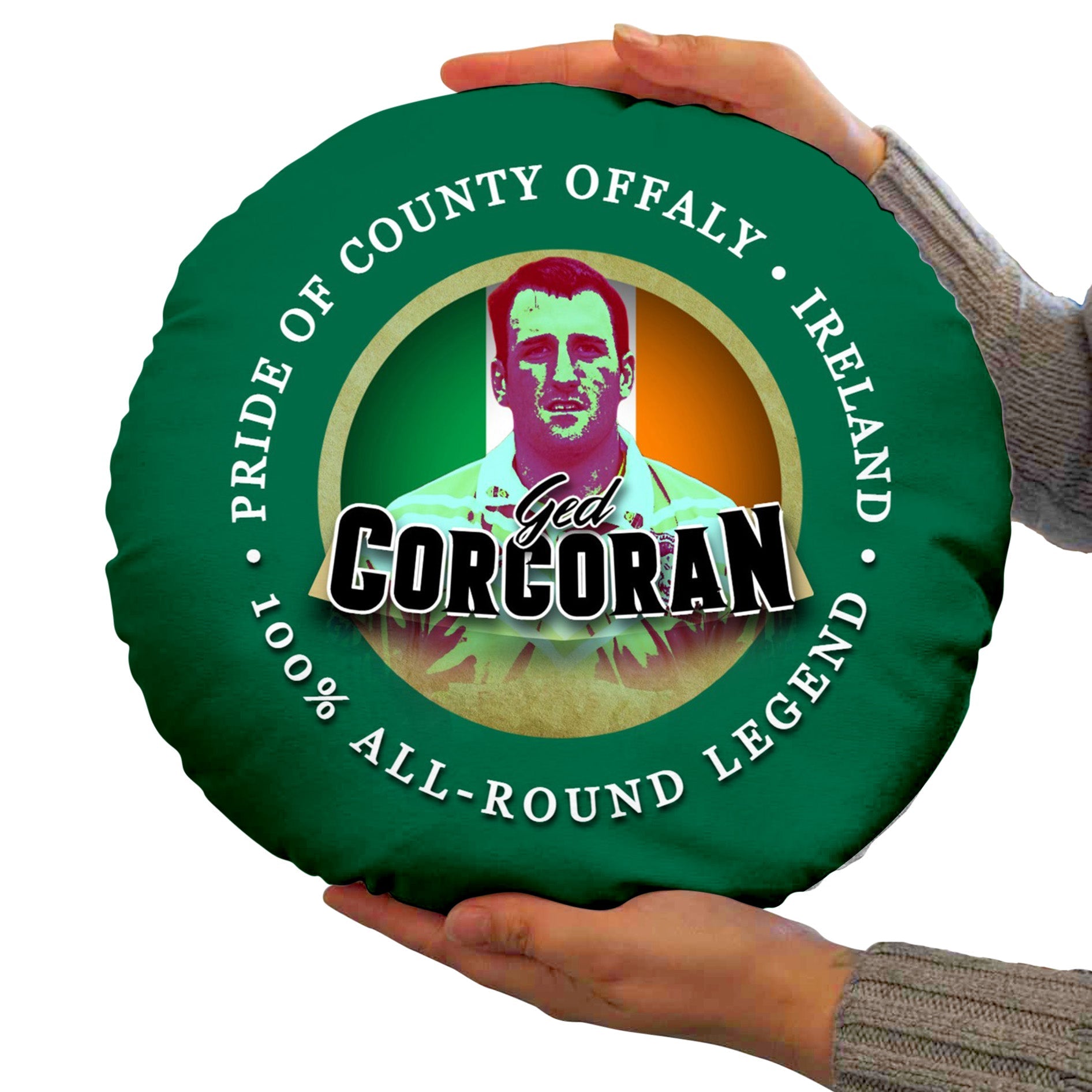 Ireland Rugby League Corcoran  - Legend Collection - Circle Cushion 14inch