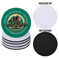 Ireland Rugby Union Sexton - Coaster - Circle or Square