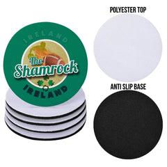 Ireland Rugby Union Shamrock - Coaster - Circle or Square