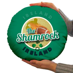 Ireland Rugby Union Shamrock  - Legend Collection - Circle Cushion 14inch