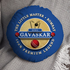 India Gavaskar  - Legend Collection - Circle Cushion 14inch