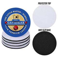 India Gavaskar - Coaster - Circle or Square