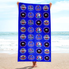 Ipswich - Football Legends - Microfibre Beach Towel - 150cm x 75cm