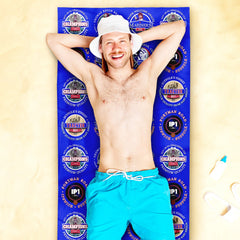 Ipswich - Football Legends - Microfibre Beach Towel - 150cm x 75cm