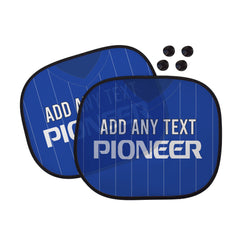 Ipswich 1981 Home Shirt - Personalised Retro Football Car Sun Shade - Set of 2