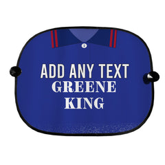 Ipswich 1996 Home Shirt - Personalised Retro Football Car Sun Shade - Set of 2