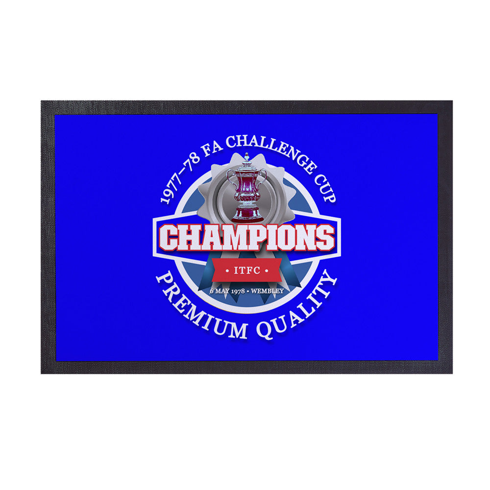 Ipswich FA Cup  - Football Legends - Door Mat -60cm X 40cm