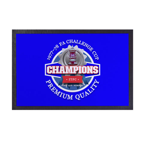 Ipswich FA Cup  - Football Legends - Door Mat -60cm X 40cm